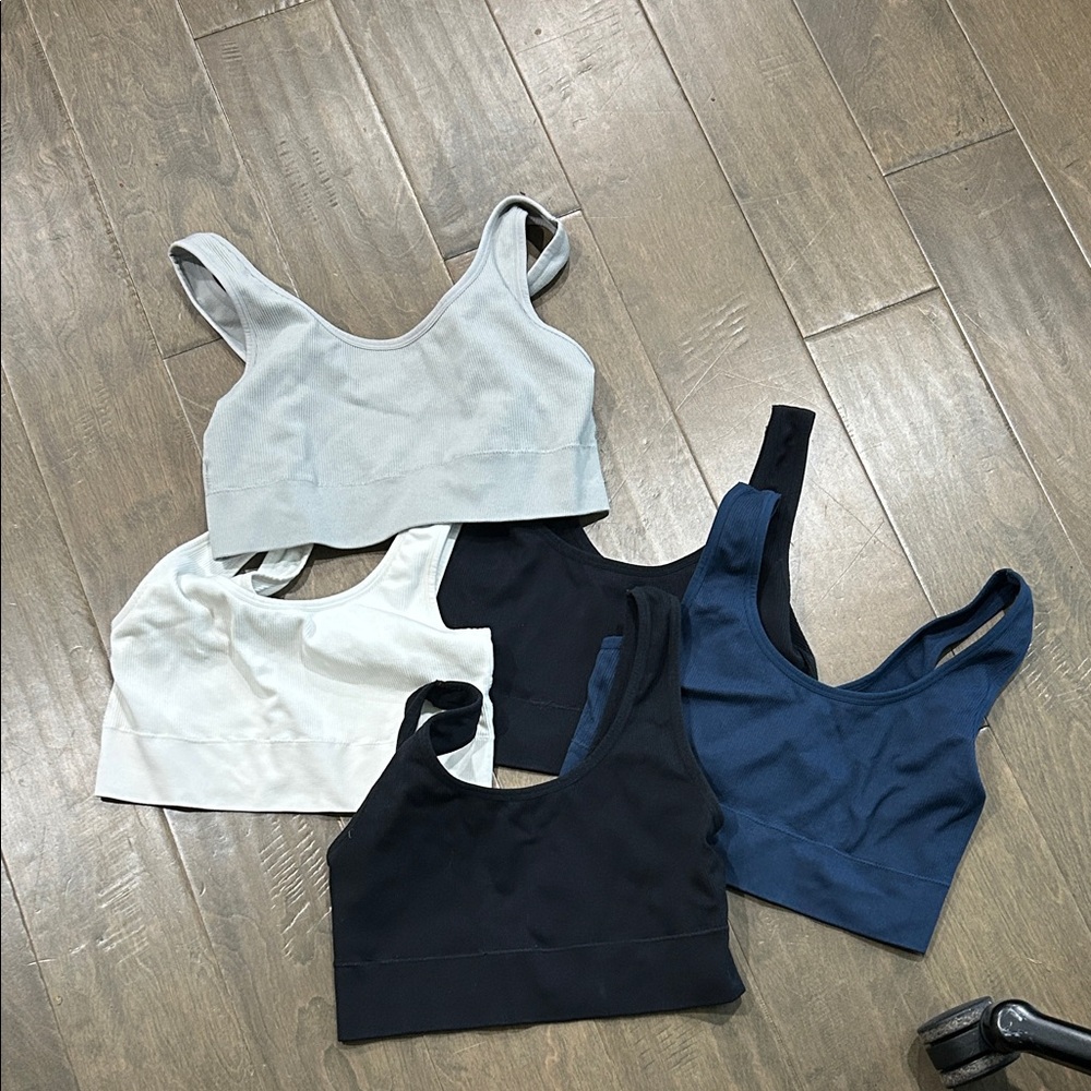 Set of Five Seamless Sports Bras